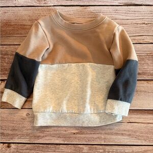 Carter's Tan, Gray, and Black Kids Sweater